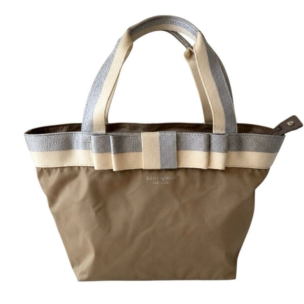 Kate Spade Barrows Street Insulated Lunch Tote Bow Nylon Bag